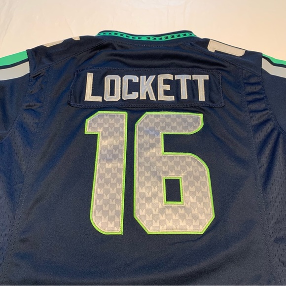 New Nike On Field Tyler Lockett NFL Seattle Seahawks #16 Game Jersey Youth XXL - Picture 9 of 11